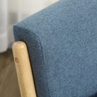 Polstersessel Einzelsessel Massivholz Stoffbezug Skandidesign