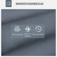 Polstersessel Einzelsessel neigbare Rücklehne 62x62x95cm