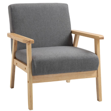 Polstersessel Lounge-Sessel Skandi-Design Massivholz
