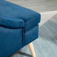 Polstersessel Loungesessel Skandi-Design Blau