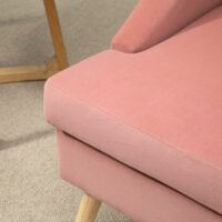 Polstersessel Loungesessel Skandi-Design Rosa
