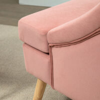 Polstersessel Loungesessel Skandi-Design Rosa