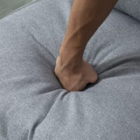 Polstersessel Relaxsessel Esszimmerstuhl Leinenlook Grau