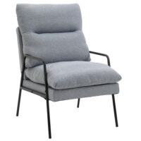 Polstersessel Relaxsessel Esszimmerstuhl Leinenlook Grau