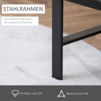 Polstersessel Stahlrahmen dicke Polsterung dunkelgrau
