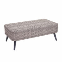 Poly-Rattan Gartengarnitur Sitzgruppe Spun Poly ~ grau dunkelgrau