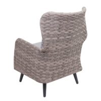 Poly-Rattan Gartengarnitur Sitzgruppe Spun Poly ~ grau / hellgrau