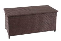 Poly-Rattan Kissenbox Premium braun 63x135x52cm ~ 320l