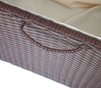 Poly-Rattan Kissenbox Premium braun 63x135x52cm ~ 320l