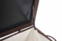 Poly-Rattan Kissenbox Premium braun 63x135x52cm ~ 320l