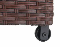 Poly-Rattan Kissenbox Premium braun 63x135x52cm ~ 320l