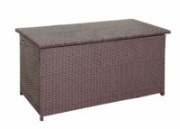 Poly-Rattan Kissenbox Premium braun 80x160x94cm 950l