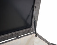 Poly-Rattan Kissenbox Premium grau 51x100x50cm ~ 170l