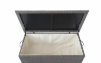 Poly-Rattan Kissenbox Premium grau 51x115x59cm ~ 250l