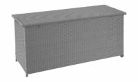 Poly-Rattan Kissenbox Premium grau 63x135x52cm ~ 320l