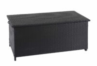 Poly-Rattan Kissenbox Premium schwarz 51x100x50cm ~ 170l