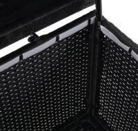 Poly-Rattan Kissenbox Premium schwarz 51x100x50cm ~ 170l