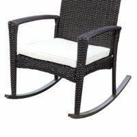Poly-Rattan Schaukelstuhl Gartenstuhl Gartensessel