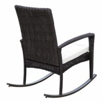 Poly-Rattan Schaukelstuhl Gartenstuhl Gartensessel