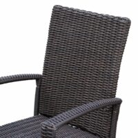 Poly-Rattan Schaukelstuhl Gartenstuhl Gartensessel