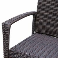 Poly-Rattan Schaukelstuhl Gartenstuhl Gartensessel