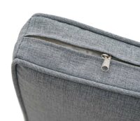 Poly-Rattan Sitzgruppe Gartengarnitur Lounge-Set 200x100cm grau Kissen hellgrau