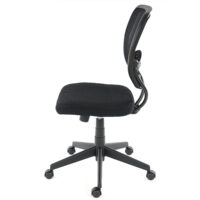 Profi-Bürostuhl Seattle Chefsessel 150kg belastbar Stoff ohne Armlehnen