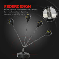Punchingball Set höhenverstellbar mit 1 Paar Handschuhe 133-151 cm