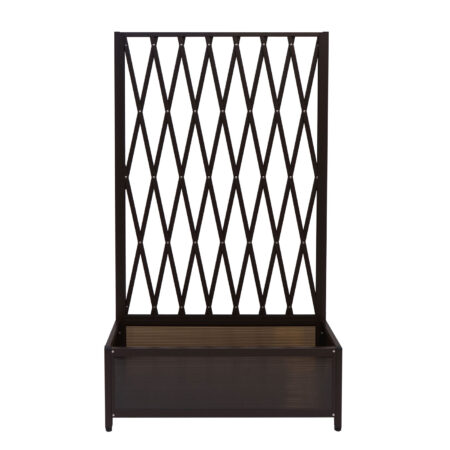 Rankgitter Rankhilfe Blumenkasten Blumentopf Alu+Stahl 152x90x35cm