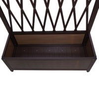 Rankgitter Rankhilfe Blumenkasten Blumentopf Alu+Stahl 152x90x35cm