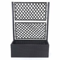 Rankgitter Rattan Pflanzkasten Rankhilfe 142x100x43cm