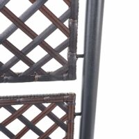 Rankgitter Rattan Pflanzkasten Rankhilfe 142x100x43cm