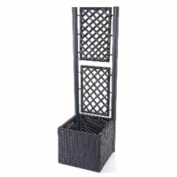 Rankgitter Rattan Pflanzkasten Rankhilfe 142x43x43cm