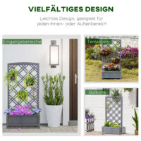 Rankhilfe Rosenbogen mit Pflanzkasten Trennwand