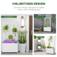 Rankhilfe Rosenbogen mit Pflanzkasten Trennwand