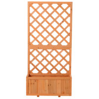 Rankhilfe Rosenbogen mit Pflanzkasten Trennwand