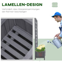 Rankhilfe Rosenbogen mit Pflanzkasten Trennwand