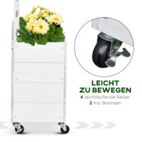 Rankhilfe Rosenbogen mit Pflanzkasten Trennwand