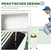 Rankhilfe Rosenbogen mit Pflanzkasten Trennwand