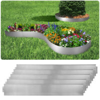 Rasenkante Beeteinfassung Beetumrandung verzinkt 10x1m H:18cm