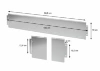 Rasenkante Beeteinfassung Beetumrandung verzinkt 10x1m H:18cm