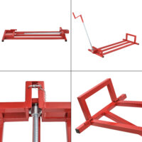 Rasentraktorheber Max 300 kg Stahl Rot