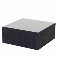 Rattan Lounge Flexi Garten Sitzgruppe ~ anthrazit Polster grau