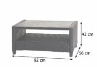 Rattan Sitzgruppe mit Hochlehner und Sofa - verstellbar