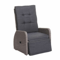 Rattan Sitzgruppe mit Hochlehner und Sofa - verstellbar