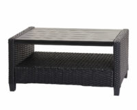 Rattan Sitzgruppe mit Hochlehner und Sofa - verstellbar