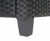 Rattan Sitzgruppe mit Hochlehner und Sofa - verstellbar