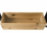 Raumteiler mit Pflanzkasten JAM-L32 Holz-Stahl 116x118cm