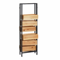 Raumteiler mit Pflanzkasten JAM-L32 Holz-Stahl 116x118cm