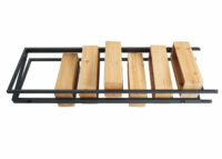 Raumteiler mit Pflanzkasten JAM-L32 Holz-Stahl 116x118cm